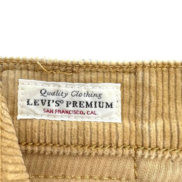 Levi's Ribcage Bootcut Corduroy Pants Camel Tan Beige  Size 29‎ - Picture 12 of 15